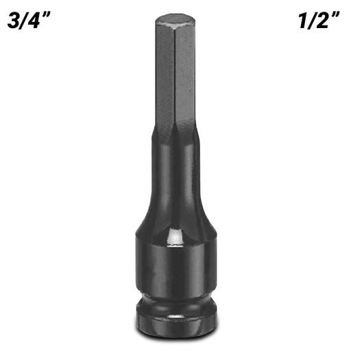 Ultimate Tools 64821024 1/2" Drive 3/4" Inhex SAE Impact Socket