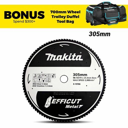 Makita E-19766 305mm (12") EFFICUT Metal Mild Steel Saw Blade
