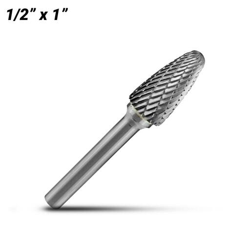 Holemaker CB-SF5 1/2" x 1" Tree Shape Radius Carbide Burr