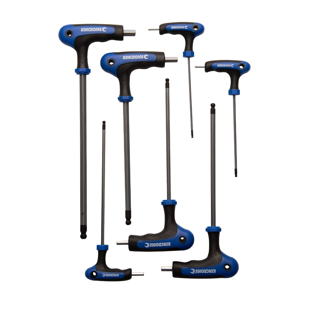 Kincrome K5240 Moulded T-Handle Hex Key Set 7 Piece Metric